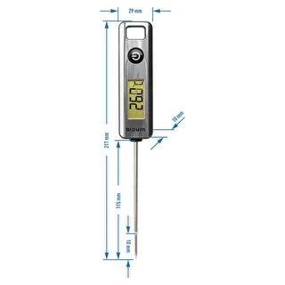 Elektroniskais virtuves termometrs, LCD (-50°C līdz +200°C) – photo 4