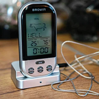 Elektroniskais bezvadu virtuves termometrs ar zondi (0°C līdz +250°C) – photo 4