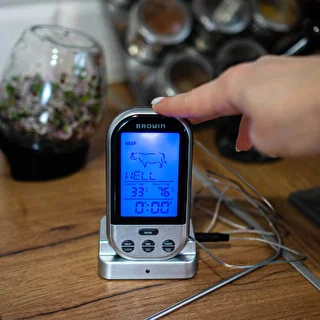 Elektroniskais bezvadu virtuves termometrs ar zondi (0°C līdz +250°C) – photo 5