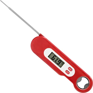 Elektroniskais kulinārais termometrs ar salokāmu zondi (-50/+300℃) sarkans – photo 3