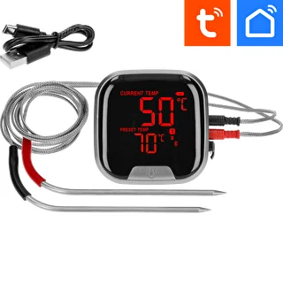 Virtuves termometrs ar Bluetooth, 2 zondes – photo 1