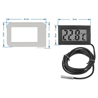 Elektroniskais termometrs rāmī - destilatoriem (-50 °C līdz +110 °C) – photo 3