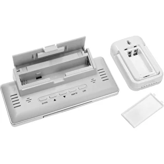 Laikapstākļu stacija RCC, DCF – elektroniska, bezvadu, ar apgaismotu sensoru, balta – photo 5