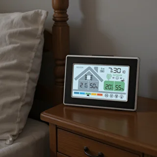 Soens zīmola meteoroloģiskā stacija – elektroniska, ar bezvadu ārējo sensoru – photo 7
