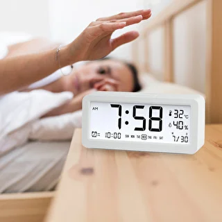Elektroniskā laikapstākļu stacija Soens – balta, ar pulksteni un kalendāru – photo 7