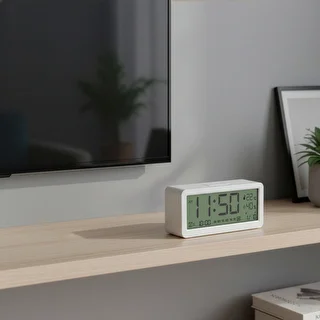 Elektroniskā laikapstākļu stacija Soens – balta, ar pulksteni un kalendāru – photo 9
