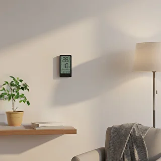 Soens elektroniskais istabas termometrs, melns – photo 9