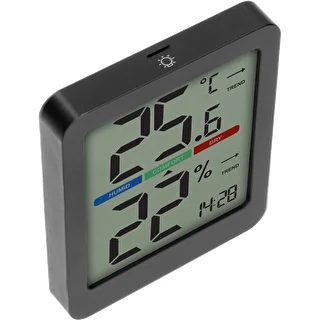 Elektroniskais istabas termometrs, melns – photo 4