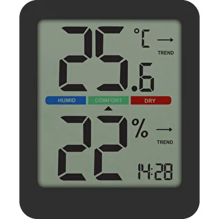 Elektroniskais istabas termometrs, melns – photo 2