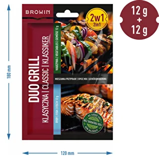Duo Grill Klasiskā zivīm un dārzeņiem - 2 vienā garšvielu maisījums, 2 x 12 g – photo 4