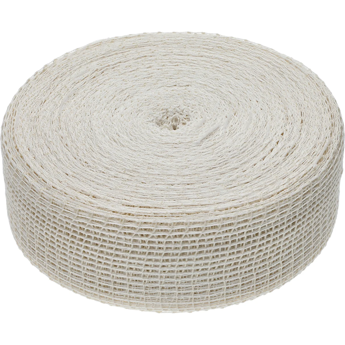 Balts gaļas izstrādājumu tīkls, izmērs 12,5 cm x 50 m, ar termisko izturību līdz 220°C