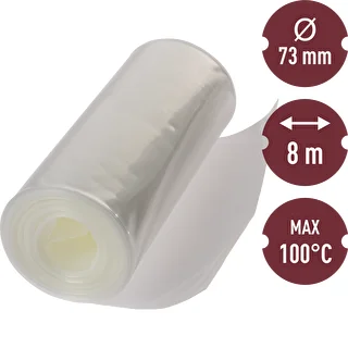 Poliamīda gaļas izstrādājumu apvalks 8m-fi73mm, 100°C – photo 2