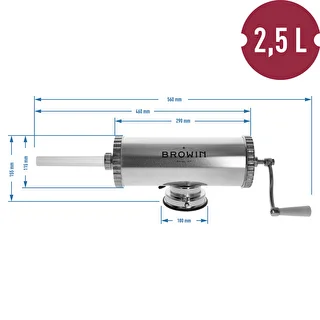 Horizontālais desu pildītājs 2,5 kg ar silikona virzuli – photo 10