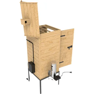 Kūpinātava 200 L dragON Larch E21 - no lapegles, ar elektrisko sildīšanas moduli un kontrolieri – photo 6