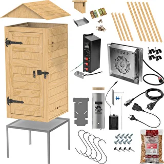 Dārza koka kūpinātava 200 L – dragON Wood 100E ar elektrisko sildīšanas moduli un kontrolieri – photo 3