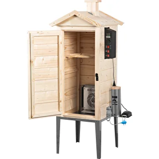 Dārza koka kūpinātava 200 L – dragON Wood 100E ar elektrisko sildīšanas moduli un kontrolieri – photo 2