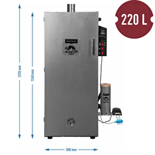 dragON tērauda kūpinātava 220 L – ar digitālo kontrolieri – photo 8