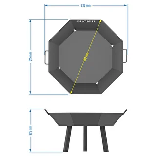 Dārza ugunskura bļoda ø 60 cm – loft stila – photo 8