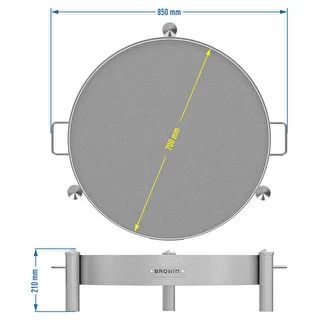 Dārza ugunskura bļoda ø 70 cm, metināta – photo 10