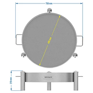 Dārza ugunskura bļoda Ø 60 cm, metināta – photo 10