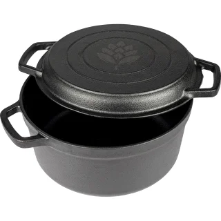 Čuguna katls ar pannu, 5 L + 1 L – photo 3