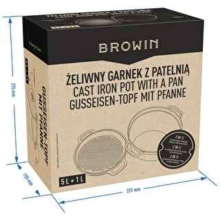 Čuguna katls ar pannu, 5 L + 1 L – photo 11