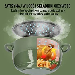 Emalēts čuguna katls - šalvijas krāsā, 4L – photo 6
