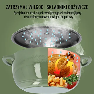 Emaljēts čuguna katls - salvijas krāsa, 5,8L – photo 6