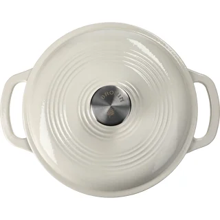 Emaljēts čuguna katls – ekrū, 4 l – photo 3