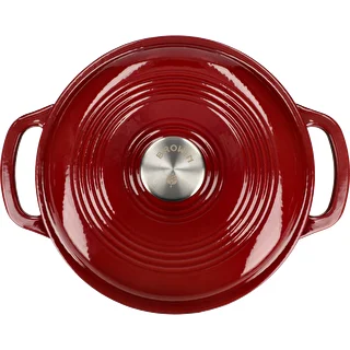Emalēts čuguna katls - bordo, 4 l – photo 3