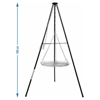Ugunskura trijkājis ar restēm, 150 cm – photo 5