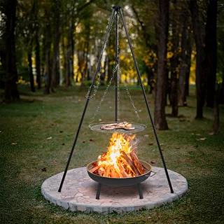 Ugunskura trijkājis ar restēm, 150 cm – photo 7