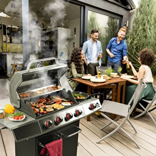 Gāzes grils dragON BBQ101, 11,7 kW, melns/sudraba – photo 3