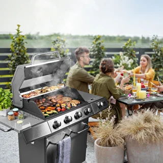Gāzes grils dragON BBQ201, 18,8 kW, sudraba – photo 3