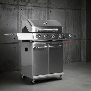 Gāzes grils dragON BBQ201, 18,8 kW, sudraba – photo 4