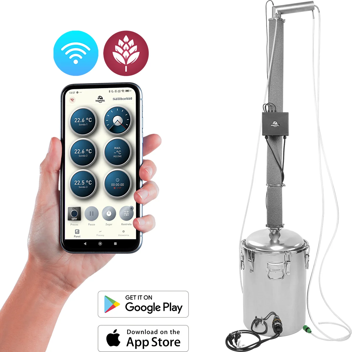 Destilators hawkSTILL Aabratek 2.3 60L WiFi