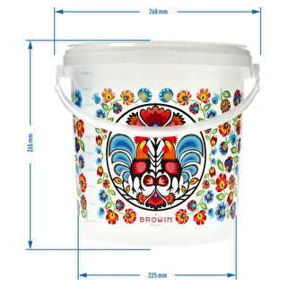 Pārtikas spainis GWIOZDA - ar vāku, 10 L – photo 6