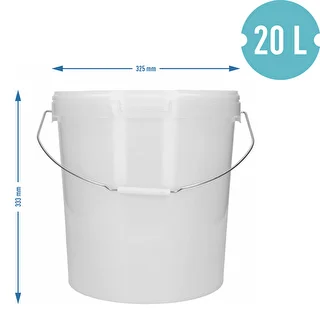 Fermentācijas trauks  20 L ar vāku – photo 4