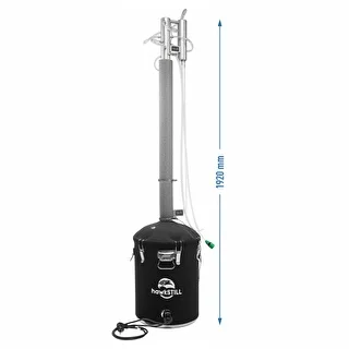 HawkStill „Aukstie pirksti” destilators 60 L – stikla lodīšu strūklā apstrādāta kolonna Ø 60,3 mm un tvertnes siltinājums – photo 17