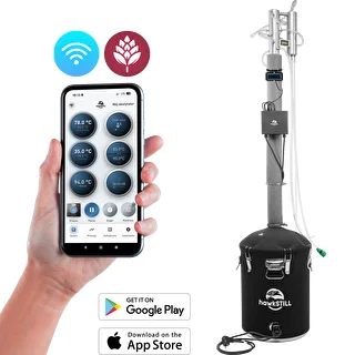 Destilācijas komplekts hawkSTILL „Aukstie pirksti” 60 L + Wi‑Fi IQ temperatūras mērīšanas un vadības sistēma ar LCD displeju