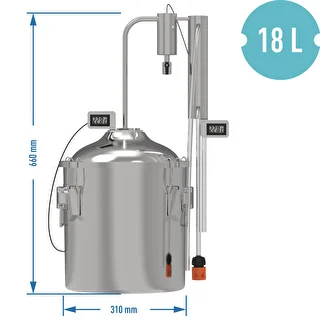 Klasiskais Convex 18 L destilators – 1 atdalītājs – photo 8