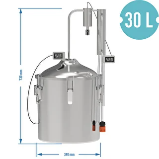 Klasiskais destilators Convex 30 L - 1 nogulsnētājs – photo 8