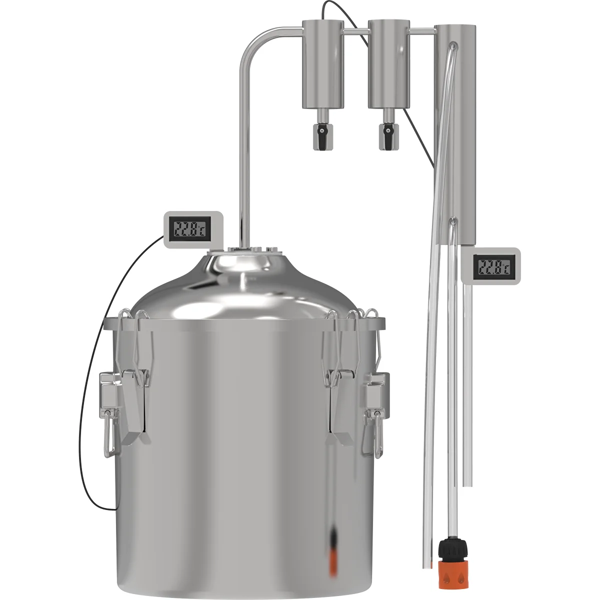 Klasiskais Convex destilators 18 l - 2 sausā tvaika trauki