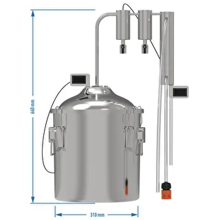 Klasiskais Convex destilators 18 l - 2 sausā tvaika trauki – photo 9