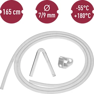 Silikona šļūtene Ø 7/9 mm - temp. no -55 līdz +180°C – photo 6