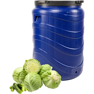 Muca skābējumiem 240 L zila – photo 3
