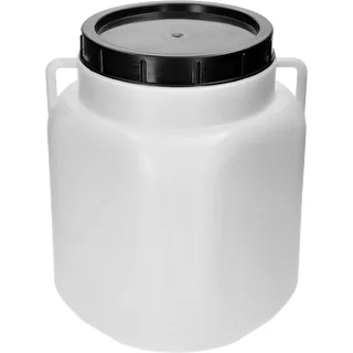 Kvadrātveida muca, 30 l, balta, ar rokturiem, Sterk – photo 1