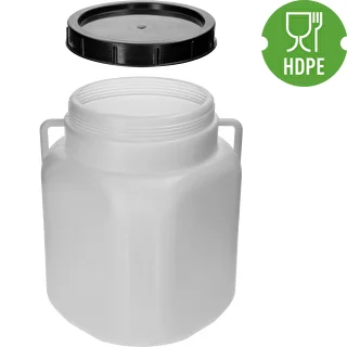 Kvadrātveida muca, 30 l, balta, ar rokturiem, Sterk – photo 4