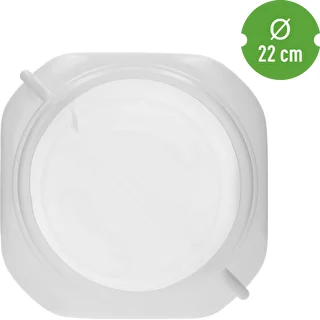 Kvadrātveida muca, 30 l, balta, ar rokturiem, Sterk – photo 5