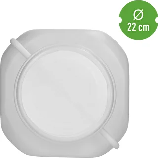 Kvadrātveida muca 50 L, balta, ar rokturiem 50 L – photo 5